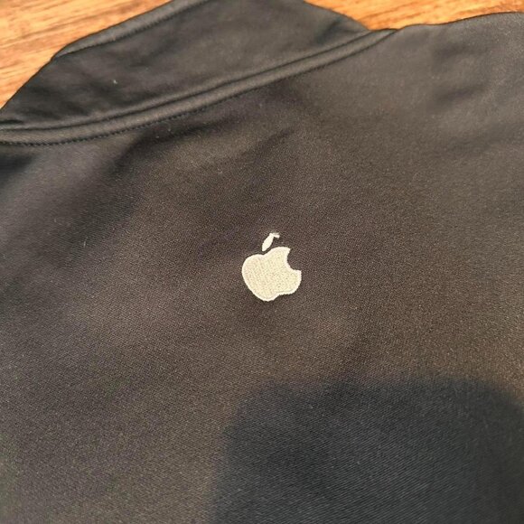 Black Apple Official Employee Zip-Up Hoodie – Large - Picture 3 of 6